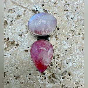 Pink Moonstone Pendant